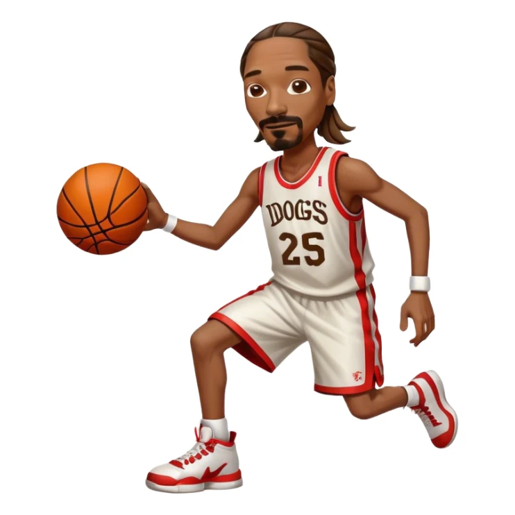 Snoop dog playing basketball  sticker