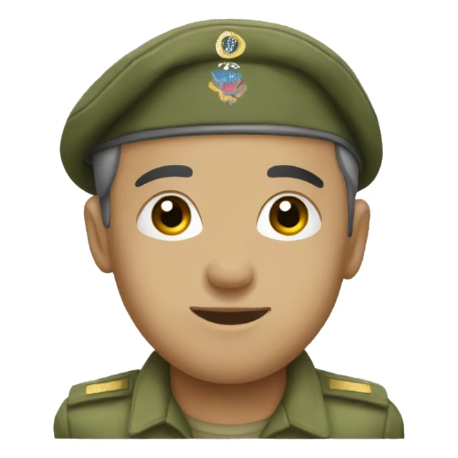 military service cap sticker