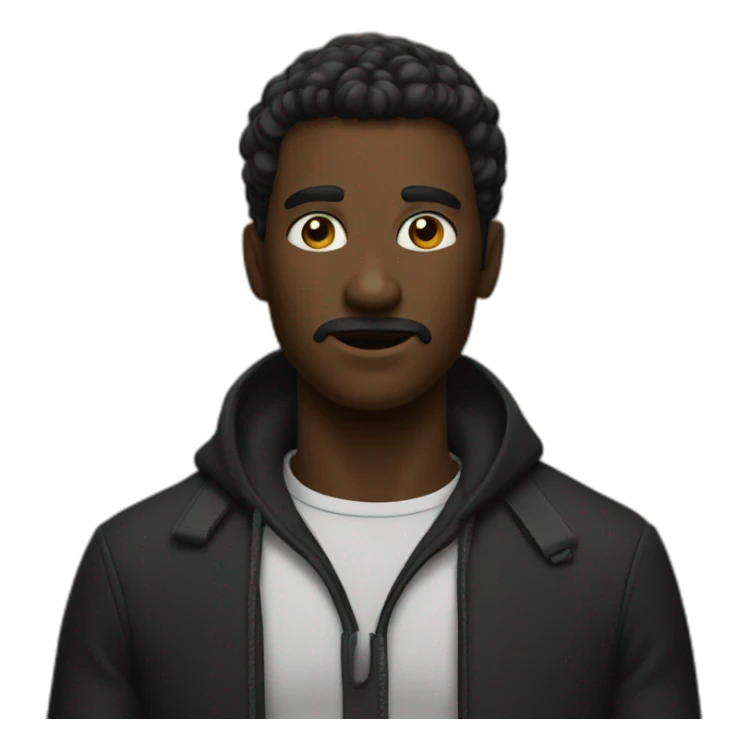 Homme noir qui fait peur sticker