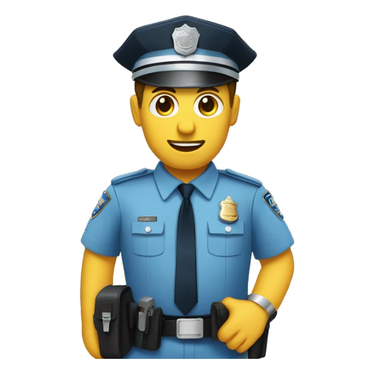 Policía deteniendo a un conductor de auto sticker