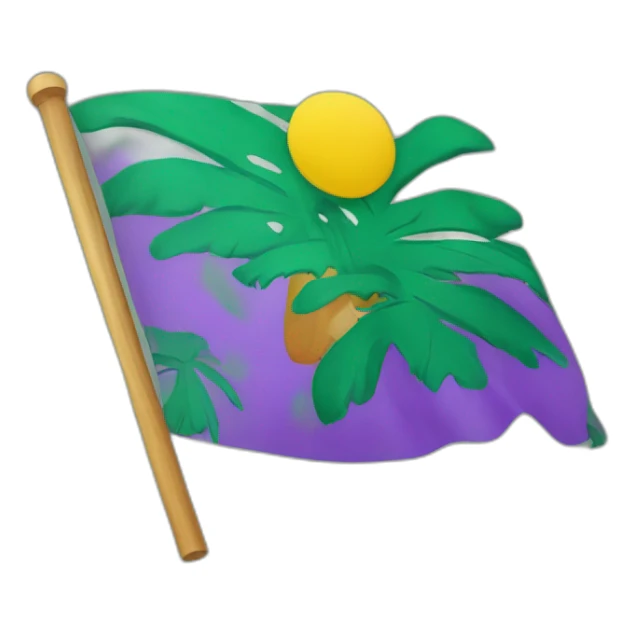 floptropica flag, icon of the floptok sticker