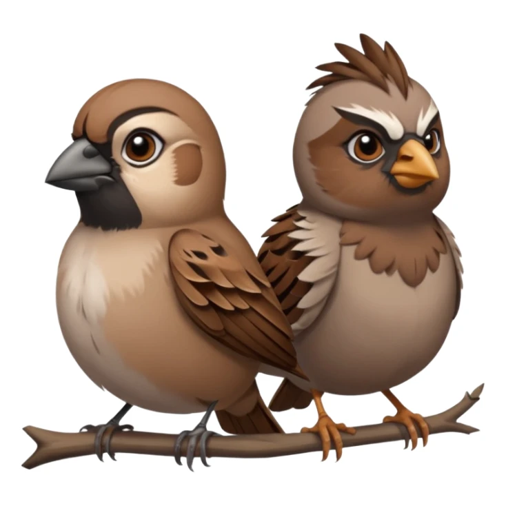 Sparrow mother and father is angry that sad sparrow got an F- sticker