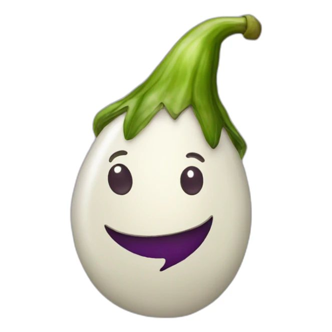 christmas eggplant sticker