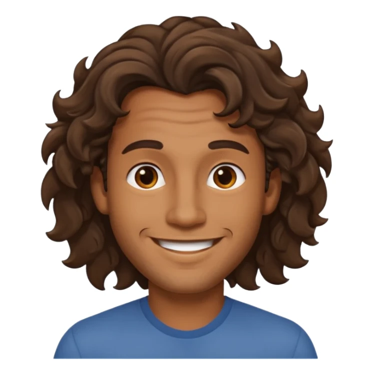 wavy hair mens image sticker