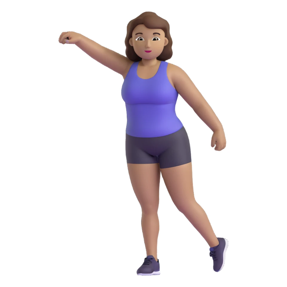 athlete with white skin and curvy brown hair sticker