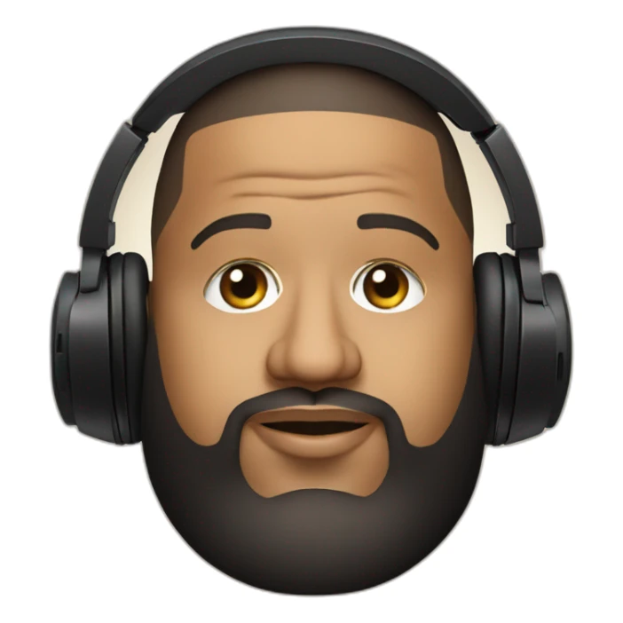 Dj khaled with headphones sticker