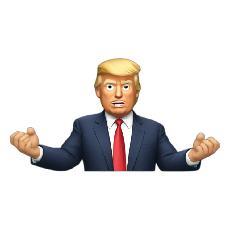 Donald Trump en train de faire un discours sticker