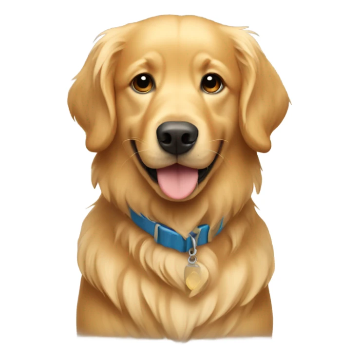 Golden retriever with sandy colored hair named Ricky  sticker