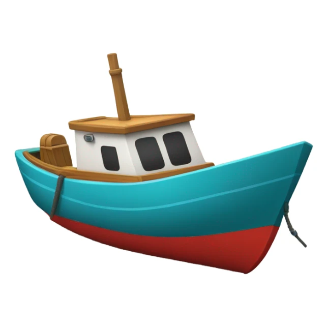 Create me an emoji that symbolises Thailand a long tail boat  sticker