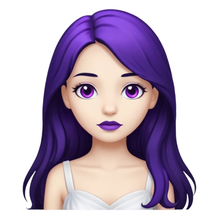 Purple girl sticker