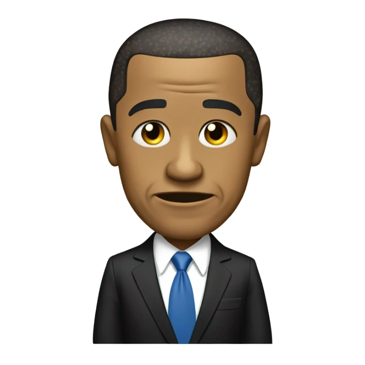 Obama embrasse Donald trump  sticker