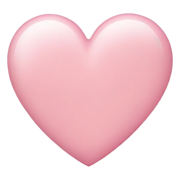 light pink heart sticker