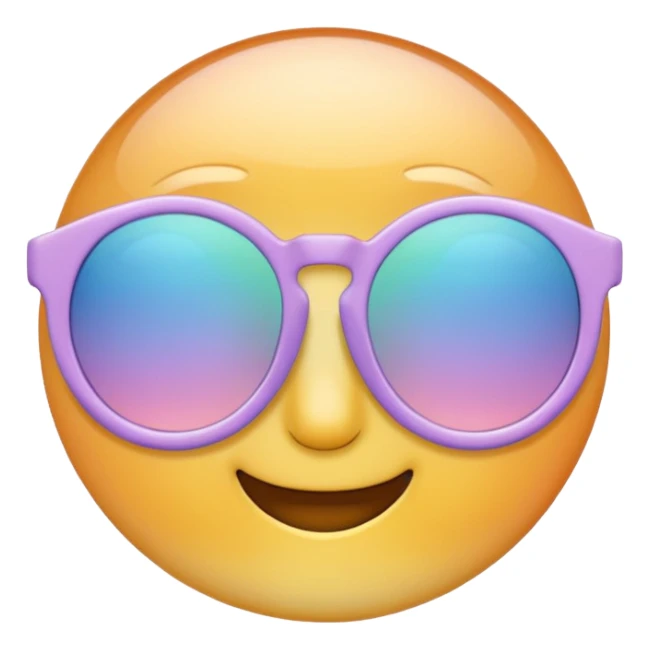 Pastel sunglasses sticker