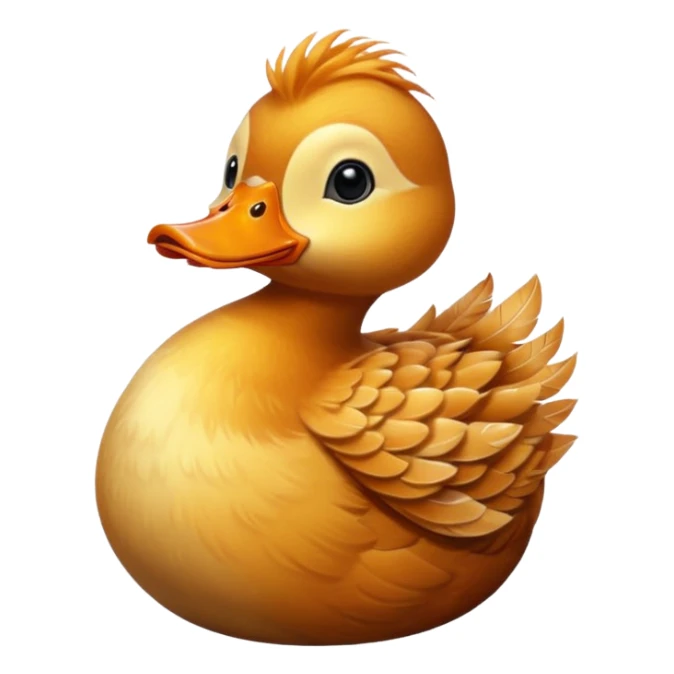 Duck with ginger hair sticker