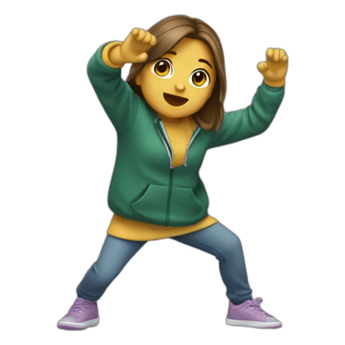 Une fille qui fait le dab sticker