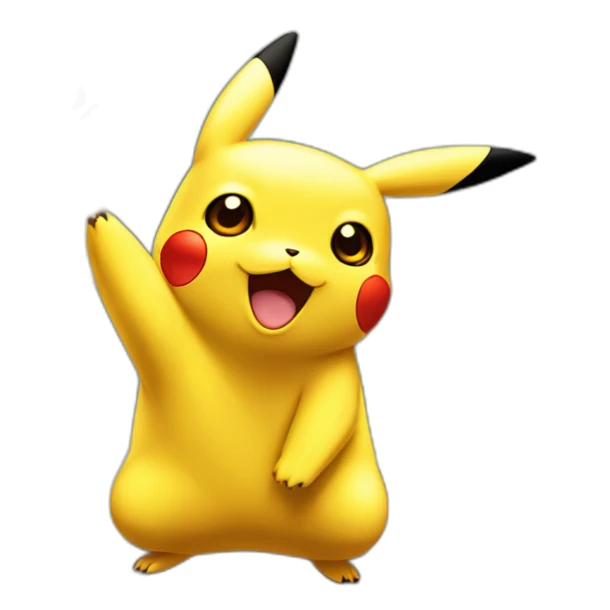 Pikachu fait un câlin à dracaufeu sticker