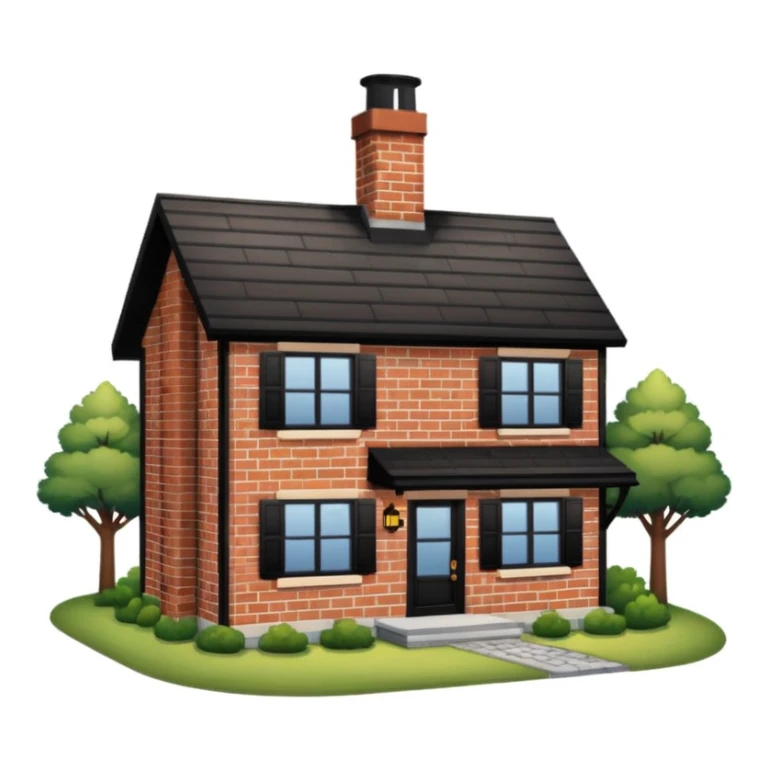 great cozy shared house. outside look, house sticker