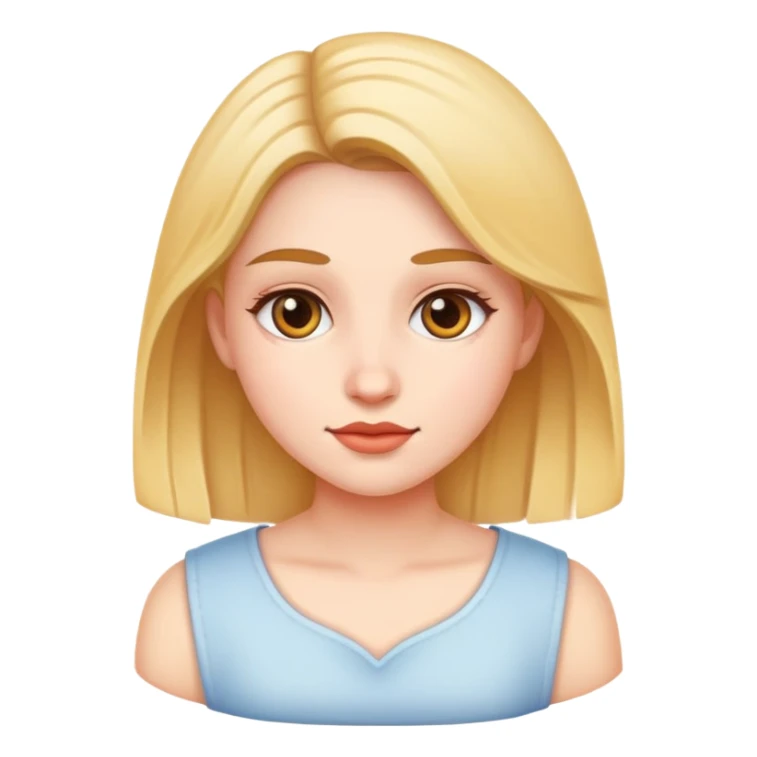 realistic portrait of a girl sticker