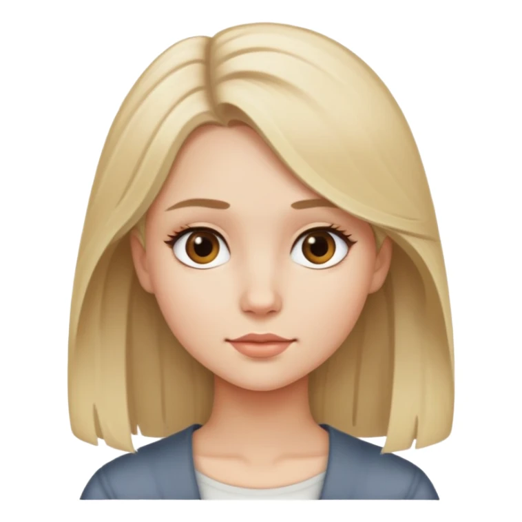 ash Blonde haired girl  sticker
