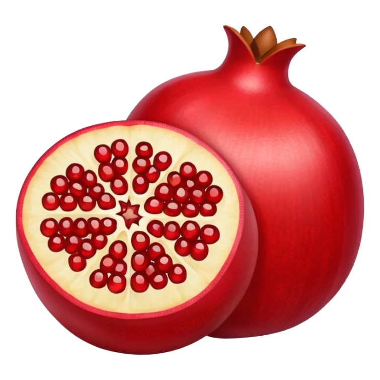 Pomegranate with armenian flag seeds inside sticker