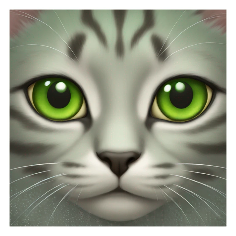 green feline eyes sticker