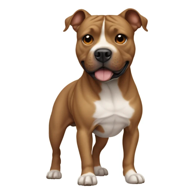 Light Brown Staffordshire bull terrier sticker