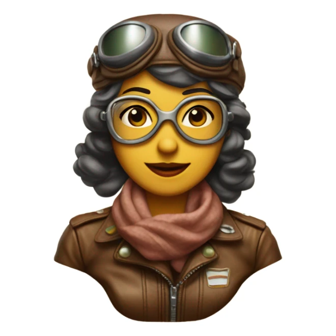 Pilot vintage woman  sticker