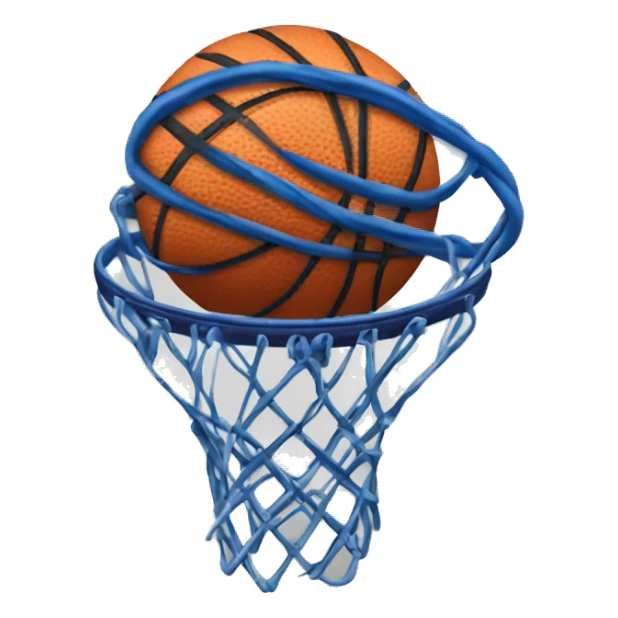 WIRE FRAM BASKETBALL sticker