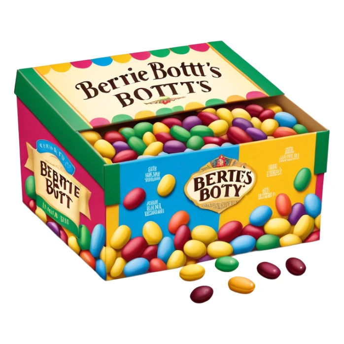Bertie bott’s every flavour beans box from the wizarding world of Harry Potter sticker