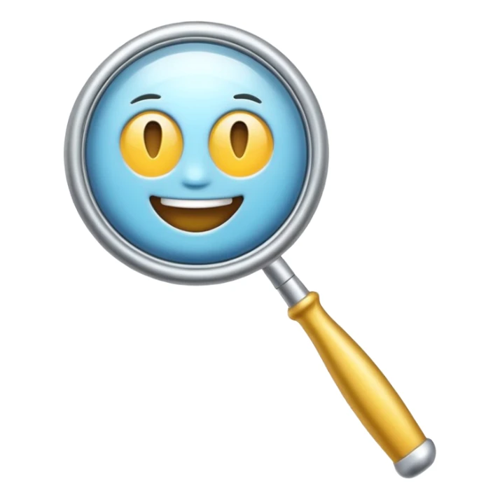 dental mirror and explorer tool, simple emoji style sticker