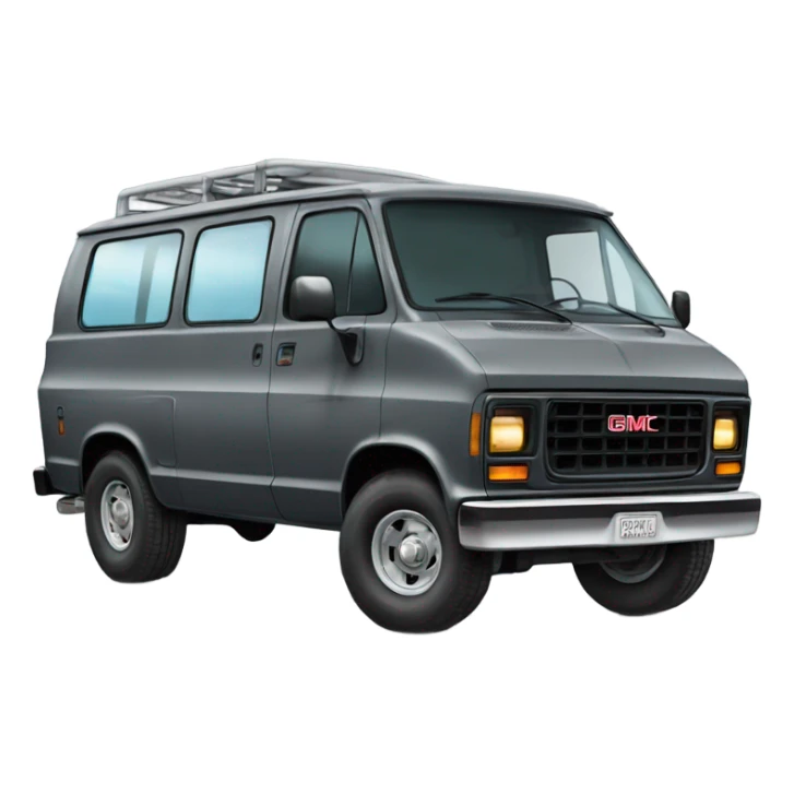 1981 gmc charcoal grey safari van sticker