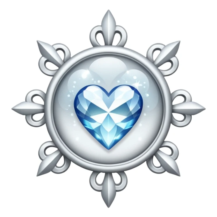 glitter white symbol of health sticker