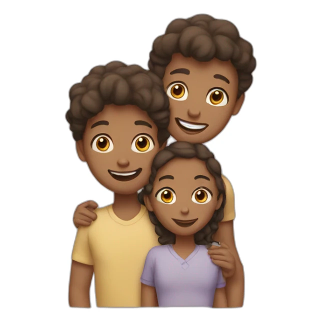family of three sticker