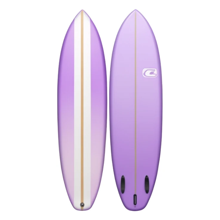 Light purple to white ombre surfboard sticker