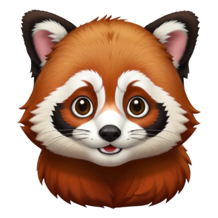 red panda with judge hair sticker
