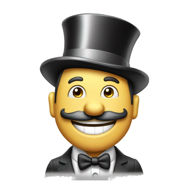 Monopoly Man Wide Smile sticker