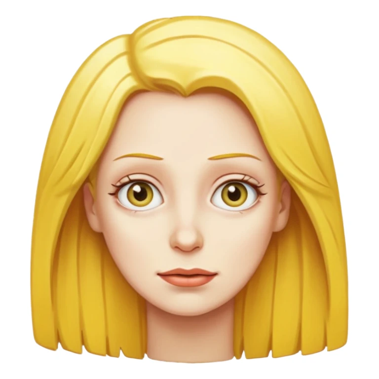 Simpson women with yellow hair sticker