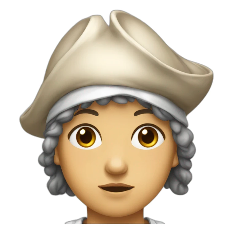 French-Revolution-girl-phrygian-cap-frowning sticker