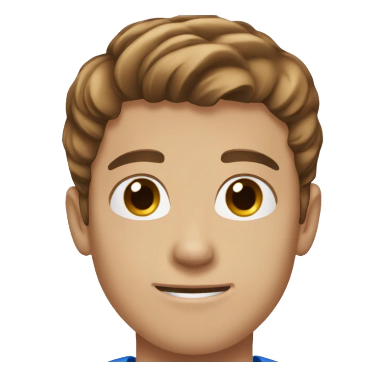 17 year old man blue eyes brown hair sticker