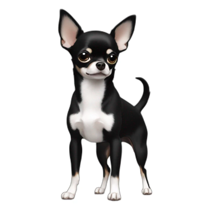 All Black Chihuahua black blackall black sticker