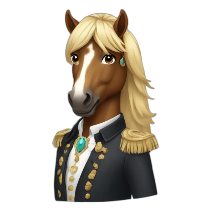 fashionable spirit horse sticker