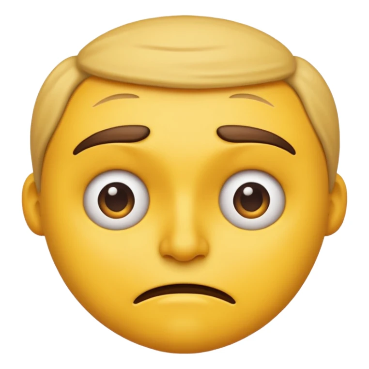 Suspicious emoji face sticker