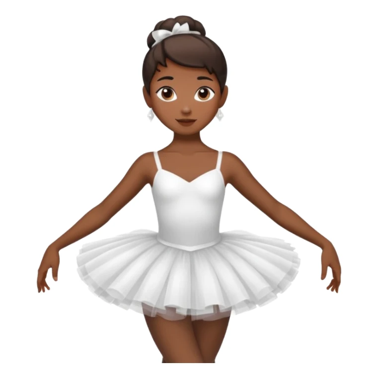 ballerina dark brown sticker