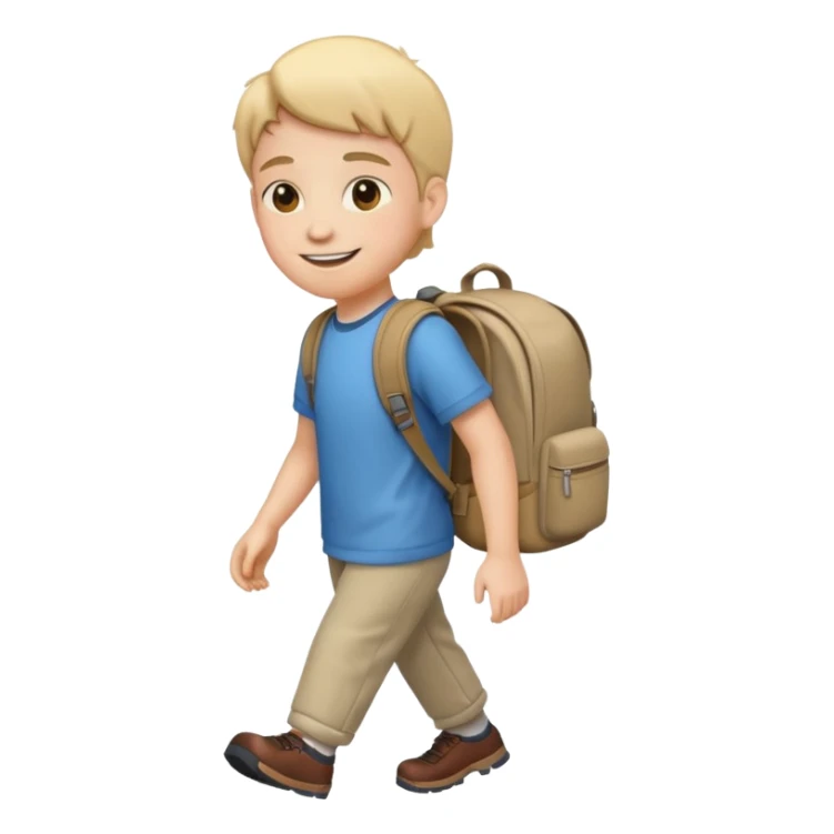someone walking to school show school sticker