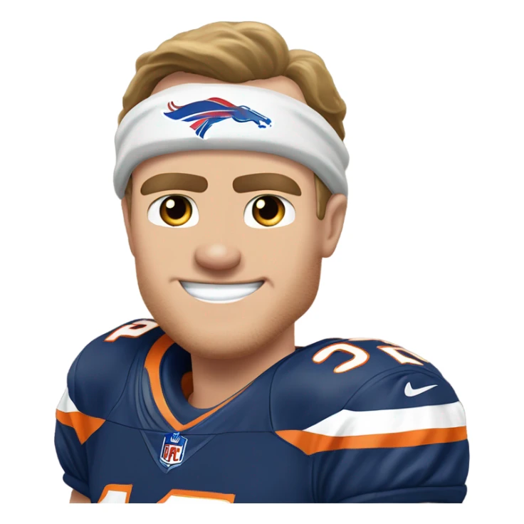 Broncos quarterback Bo Nix beating buffalo bills quarterback Josh Allen sticker