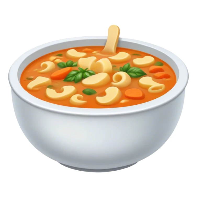 a giant bowl of soup sticker