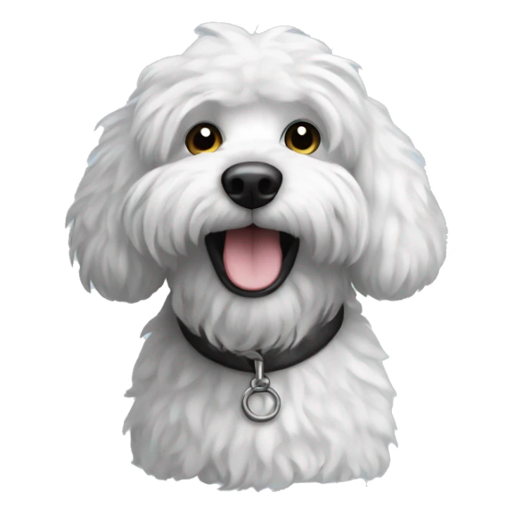 Black and white fur doodle sticker