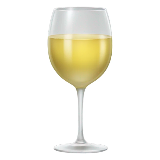 White wine in a wine glass sticker