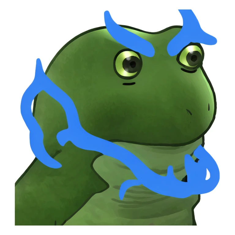 A man who is the embodiment of the blue flame sticker