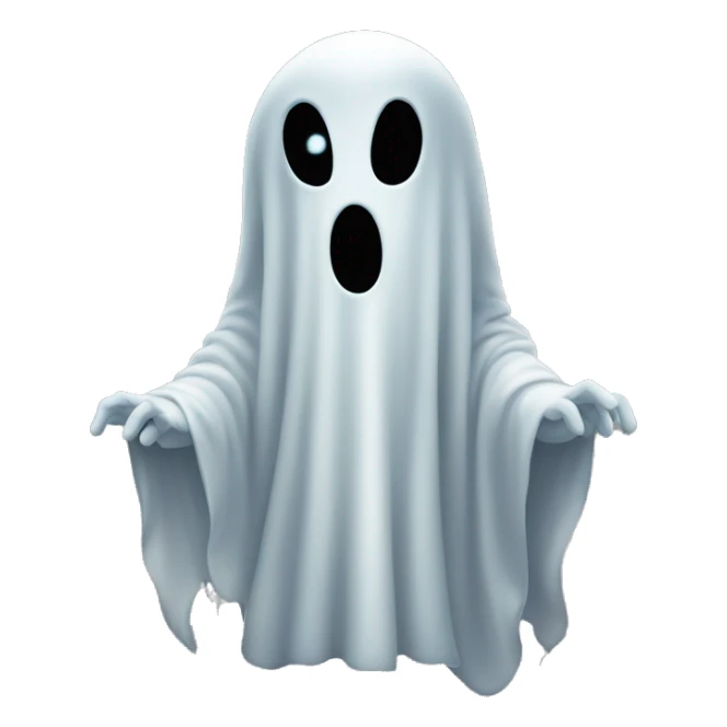 New Year's ghost, sticker